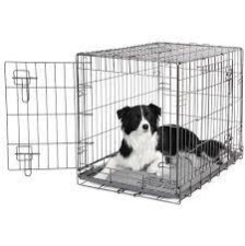 Dogit 2 Door Black Dog Crate - Large
