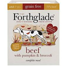 Forthglade Complete Grain Free Beef with Pumpkin & Broccoli Dog Food 7 x 395g