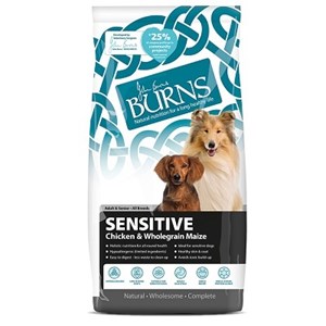 Burns Sensitive with Chicken & Maize Dog Food 6kg
