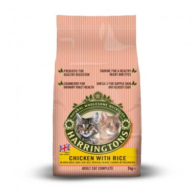 Harringtons Rich in Turkey & Chicken Cat Food 4 x 2kg