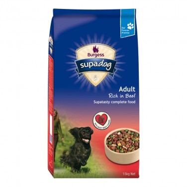 Burgess Supadog Adult with Tasty Beef 12.5kg 