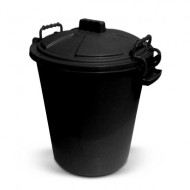 Earlswood Heavy Duty Dustbin & Lid Black, Blue, Pink, Purple 50L