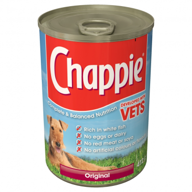 Chappie Original Dog Food Tins 12x412g Chappie Original Dog Food Tins 12x412g