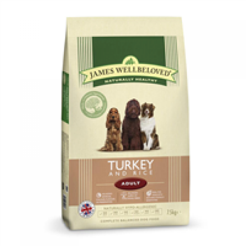 James Wellbeloved Turkey Rice Adult Dog Food 2kg