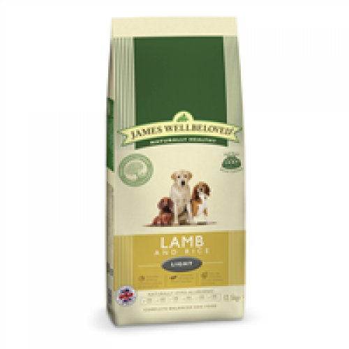 James Wellbeloved Lamb Rice Light Dog Food 12.5kg