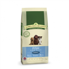 James Wellbeloved Fish Rice Puppy Food 15kg