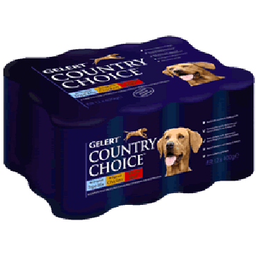 Gelert Country Choice Adult Dog Tripe Variety Dog Food 12 x 400g